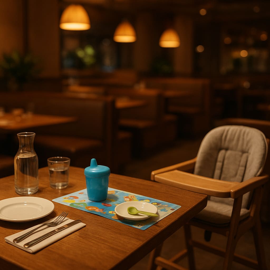 Familienfreundliche Tischsituation