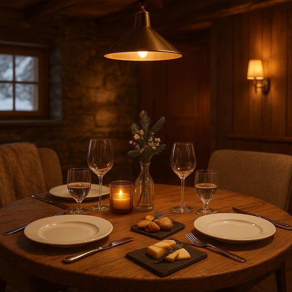 Private Dining Tisch im gemütlichen Bistro